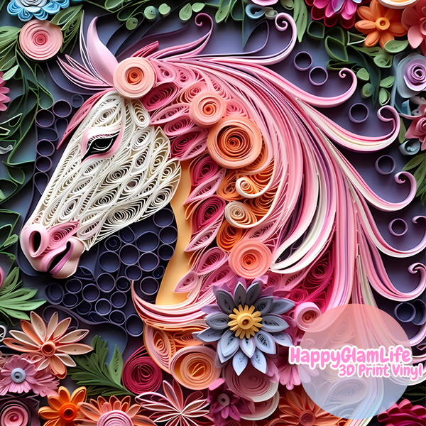 Horse - 3D Print Style Vinyl