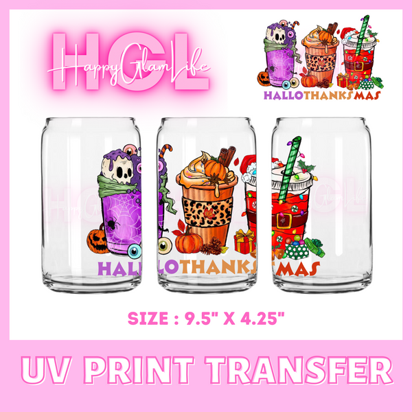 HalloThanksMas - UV Print Transfer
