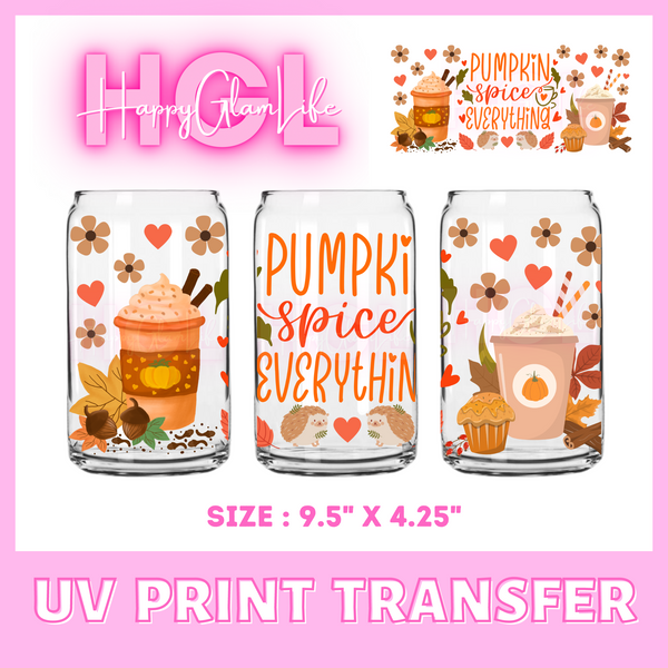 Pumpkin Spice  - UV Print Transfer