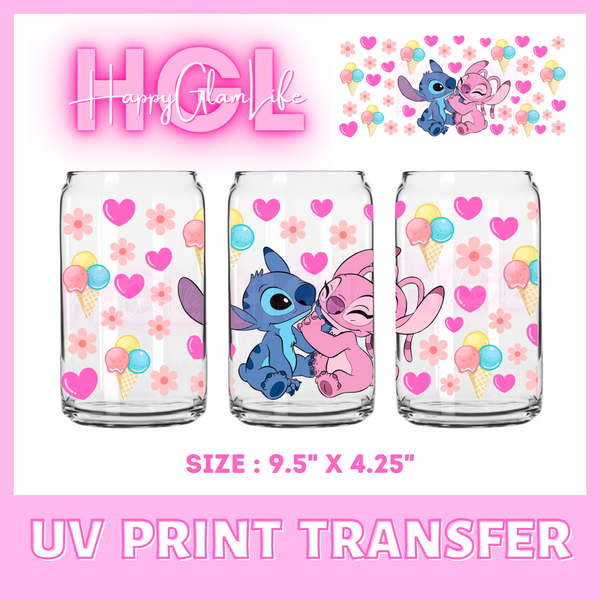 Angel and Stitch  - UV Print Transfer