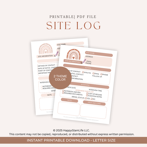 Site Log Brown/Beige