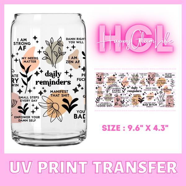 Grateful AF- UV Print Transfer