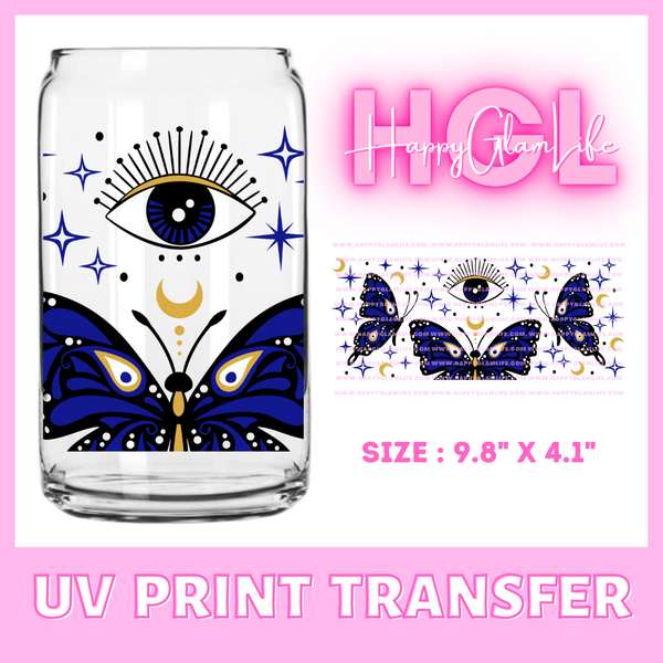 E Eye Butterfly - UV Print Transfer