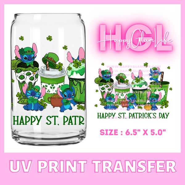 St. Patrick Stitch - UV Print Transfer