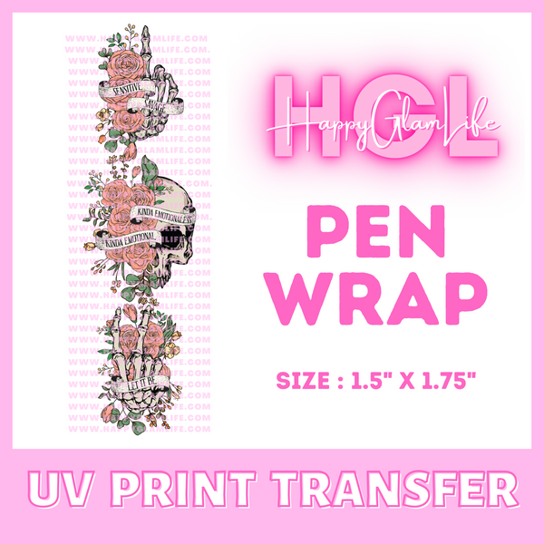 Pen Kinda Emotional - UV Print Transfer