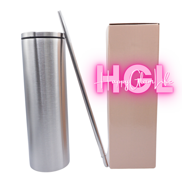 30oz Stainless Steel tumbler with Metal Straw