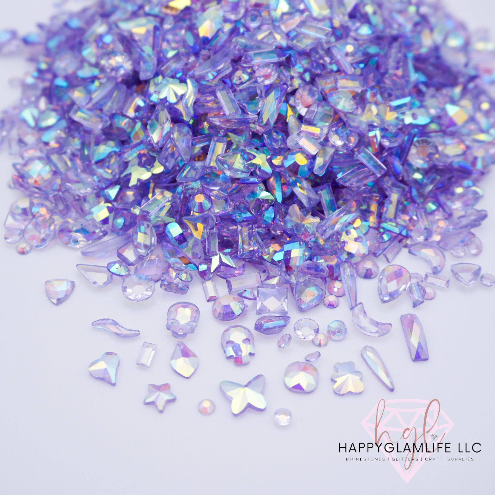 Lt. Amethyst AB Transparent Rhinestones – Let Me Bling