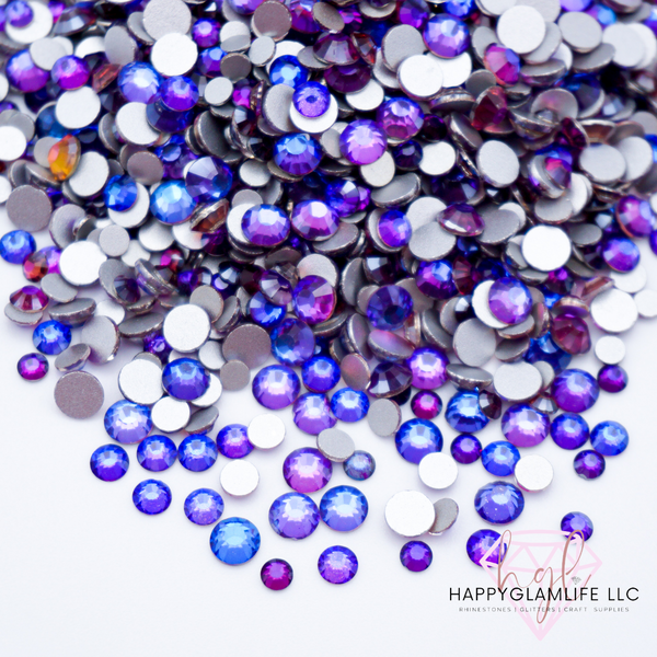 Purple Blue Shift - Premium Glass Rhinestones