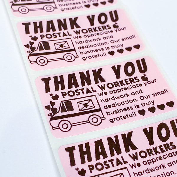 Postal Thank You Sticker