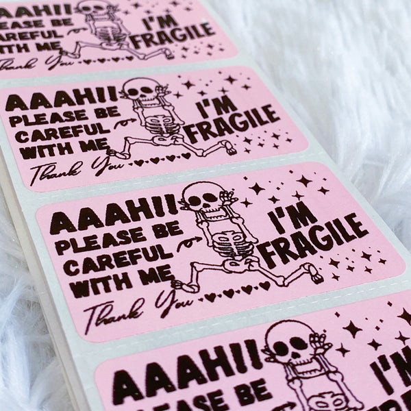 Funny Fragile  Sticker 50pcs