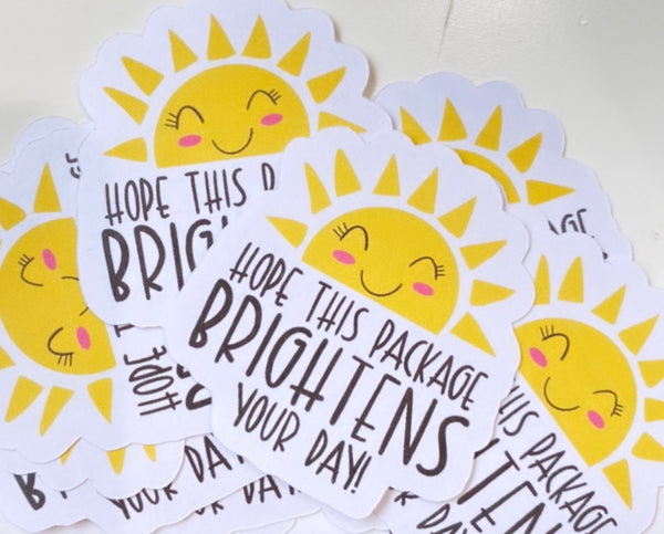 Mailing Sticker Brighten Your Day